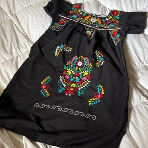 Colorful Embroidered Kids Dress